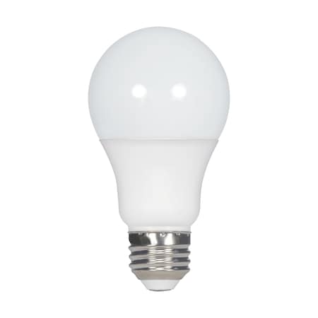 Satco Bulb, LED, 6W, A19, Medium, 120V, Frosted White, 30K, 4PK S28558